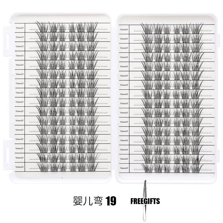 Individual Lashes Eyelash Book Clusters Extensions False Eyelash DIY at Home Cluster Eyelash Extensions Makeup Kit Lashes