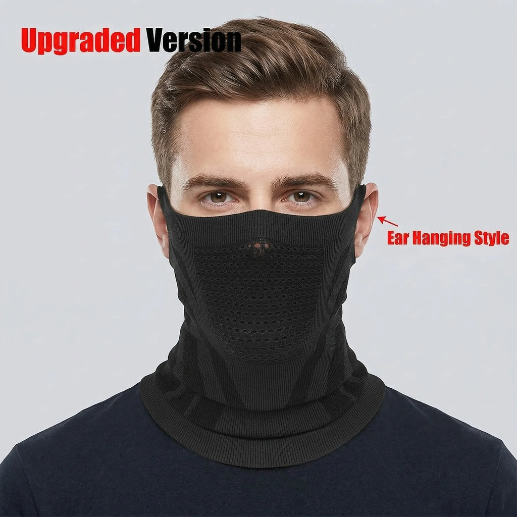 Winter Men Women Warm Skiing Mask Scarf Elastic Breathable Half Face Mask For Cycling Outdoor Sports Running Hiking Fishing