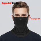 Winter Men Women Warm Skiing Mask Scarf Elastic Breathable Half Face Mask For Cycling Outdoor Sports Running Hiking Fishing
