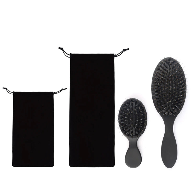 ARLANY Matte Boar Bristle Hair Brush Kit Nylon Teeth Hair Extension Brush Women Cushion Brush Hair Styling Smoothing Detangling