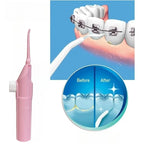 High Pressure Portable Dental Water Flosser Manual Oral Irrigator for Household Teeth Cleaning Portable Toothpick Device
