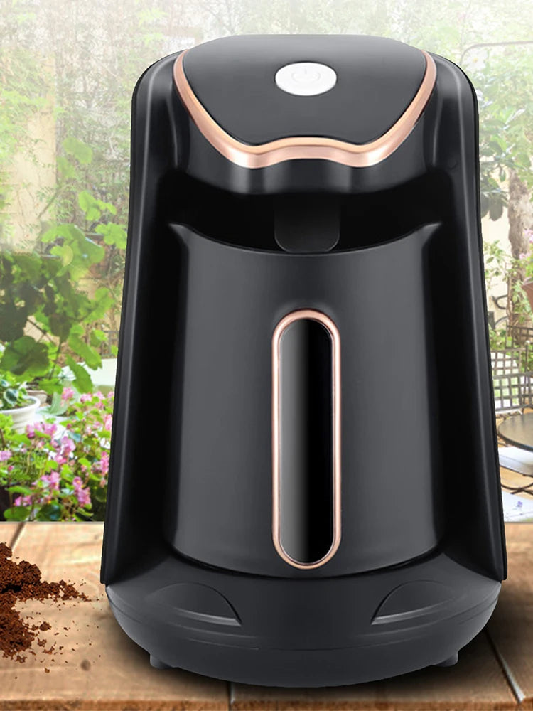 250ML Automatic Turkish Coffee Maker 600W Automatic Turkish/Greek Coffee Machine Electric Turkish Coffee Pot for Coffee Tea Milk