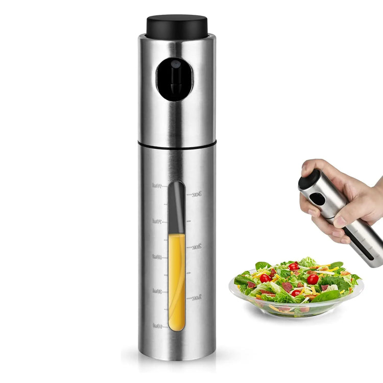 Stainless Steel Oil Sprayer for Air Fryer Cooking Mister Bottle Kitchen Dispenser with Fine Mist