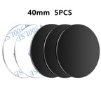 5PCS Car Phone Holder Metal Plate Magnetic Holder Round Square Sticker iron Sheet for Mobile Tablet Magnet Disk Desk Car Stand