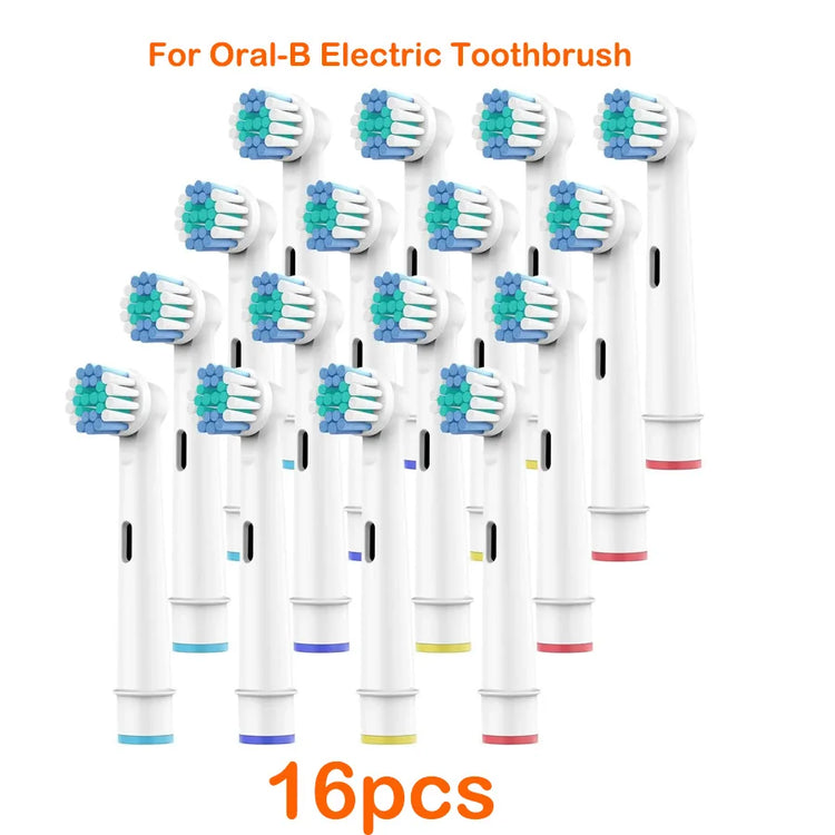 For Oral-B Dupont Bristle Electric Toothbrush Heads Whiten Teeth Daily Clean Soft Care Teeth Function D100 D25 D30 4/8/16pcs