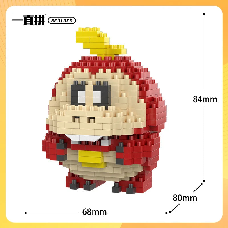 Pokemon Building Blocks Small Cartoon Mini Block Pikachu Charizard Eevee Mewtwo Anime Assemble Action Model Dolls Boys Toys