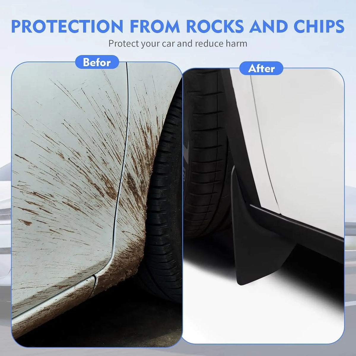 For Tesla Model Y Model 3 Highland 2026 Accessories Mud Flaps Stay Clean Protect Paint Military Grade All Weather Splash Guards
