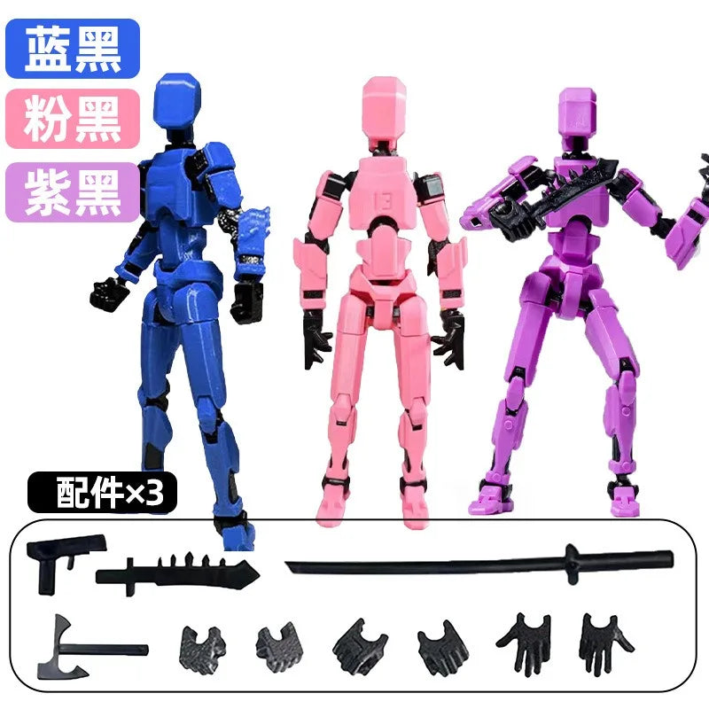 13 Action Figure Titan Multi-Jointed Movable Shapeshift Robot T13 Action Mannequin Character And Dog Figure Toys Gifts