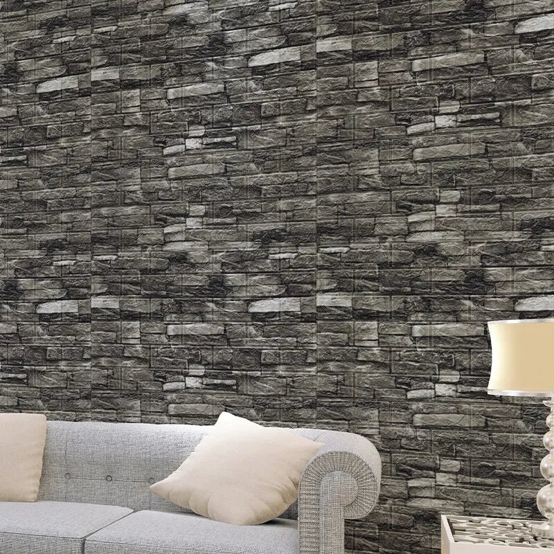 Decorative Waterproof and Moisture-Proof Self-Adhesive Wallpaper Retro Style Home Decor Bedroom Living Room Background Wall