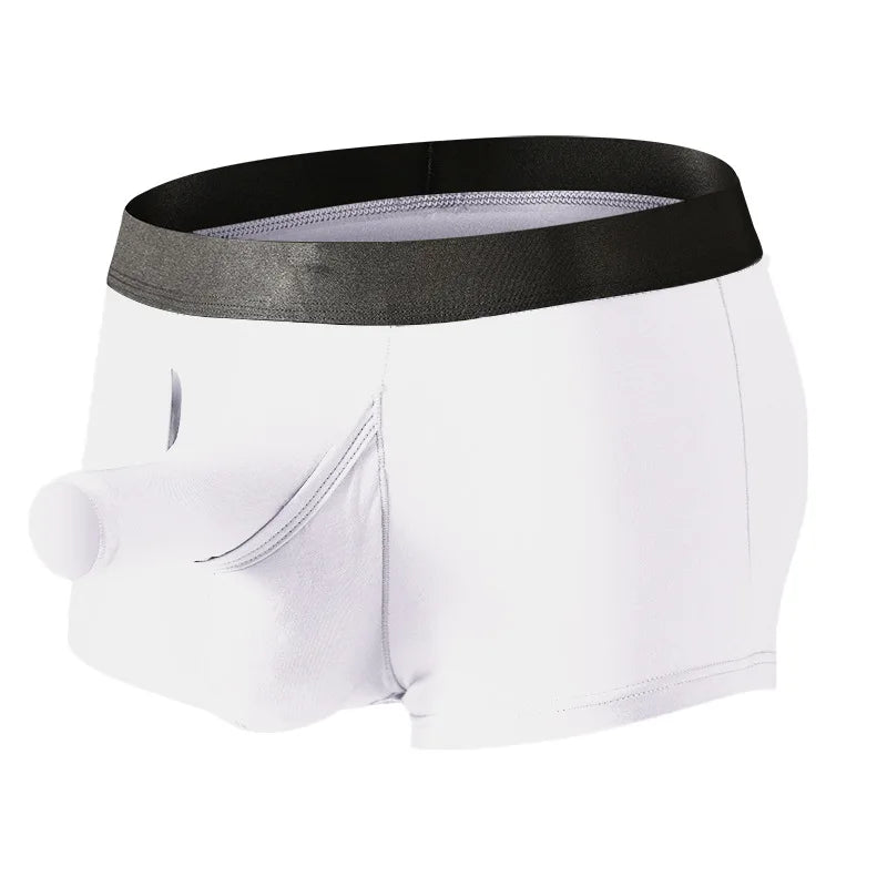 Briefs for men elephant trunk open separation Men's briefs boxers comfortable sexy bamboo fiber material