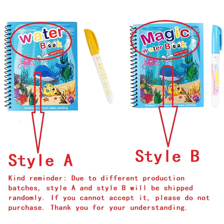 NEW Magic Water Drawing Books Coloring Books Painting Toys for Birthday Christmas New Year Gift for Boys and Girls