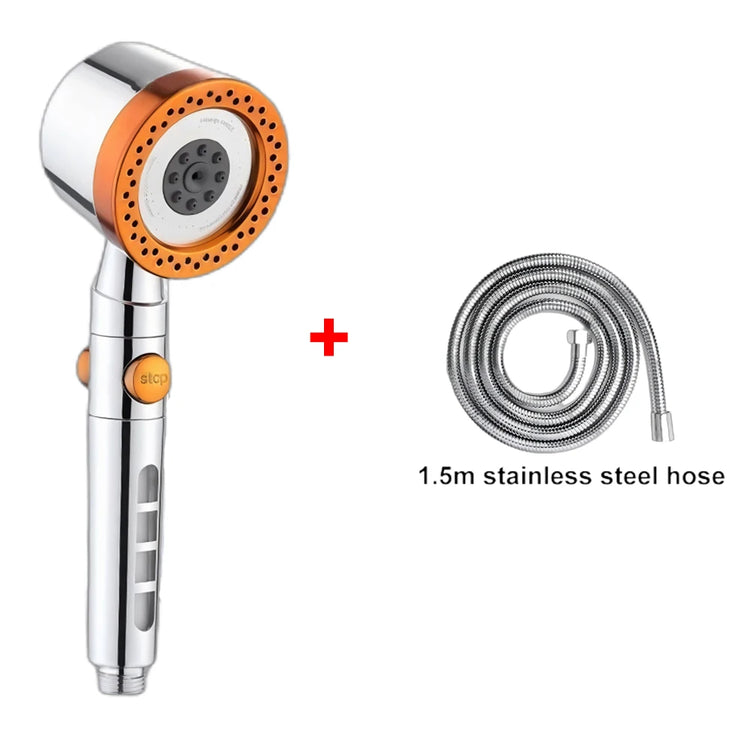 5 Modes Bathroom Shower Head Portable High Pressure Powerful Rain ShowerHead Explosion-proof and Drop-proof Universal Shower Set