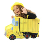 Children Happy Day Festival Cars Cosplay Jumpsuit Police Car Fire Truck Ambulance Cosplay Costumes for Kids Performance Wear