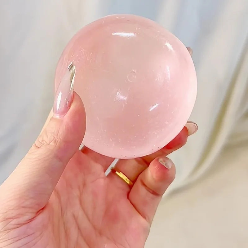 6cm Pink Blue Coconut Oil Handmade Ball Malt Sugar Manual Ice Transparent Malleable Diy Slow Rebound Cute Stress Relief Toy Gift