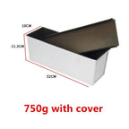 Square toast Bread Baking Tray Cake box Mold with Lid Aluminum Alloy Non-stick Pan Mini Baking Tray Baking Box Diy Cake Bakeware