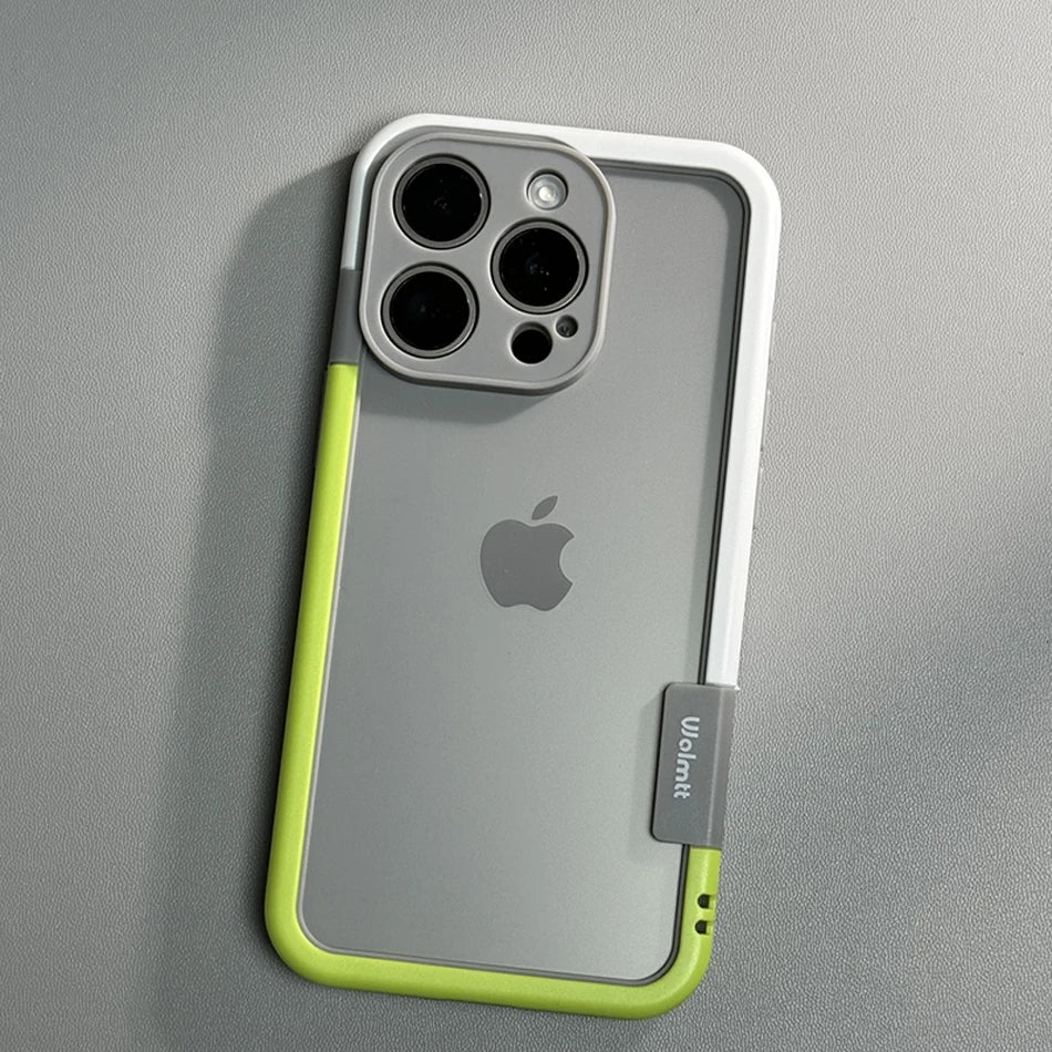 Shockproof Soft Silicone Frame Phone Case for iPhone 18 17 Pro Max 13 14 15 16 NoBack Heat Dissipation Protection Bumper Cover