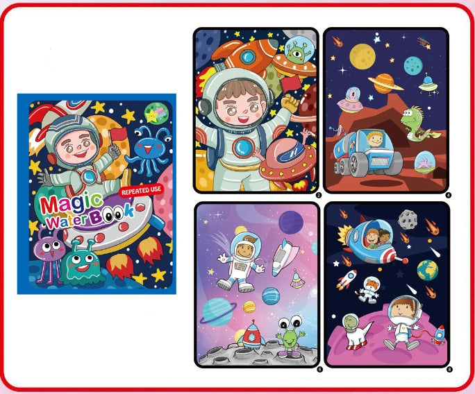 NEW Magic Water Drawing Books Coloring Books Painting Toys for Birthday Christmas New Year Gift for Boys and Girls