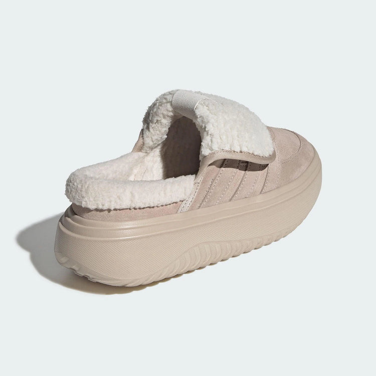 Adidas genuine GRAND COURT Women's Insulated Thick Sole Wear-Resistant Fleece Shoes JS4997