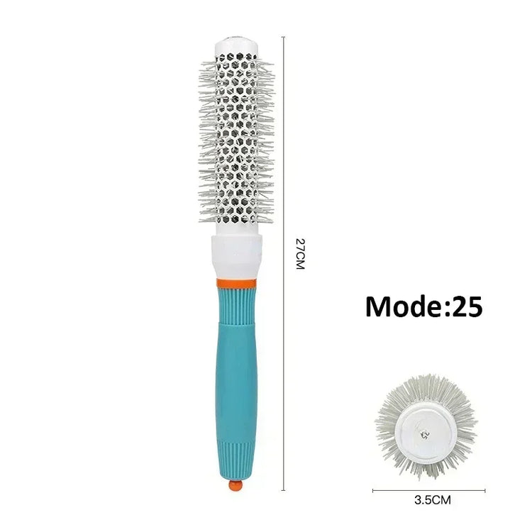 Professional Salon Hair Styling Brush Round Barrel Curly Hair Comb  Wet and Dry Dual Use Hairbrush Roller Tools Hairderssing Com
