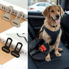 Metal Pet Seat Belt Clip Heavy Duty Rust Proof Scratch Resistant Strap Buckle Lock Used for Fixing Pet Leather Car Accessories