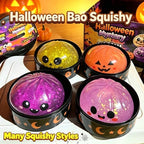 Halloween Dumpling Squeeze Squishy Toy Dumpling Slow Rising Squeeze Stress Relief Sensory Toy Soft Kawaii Halloween Fidget Toy