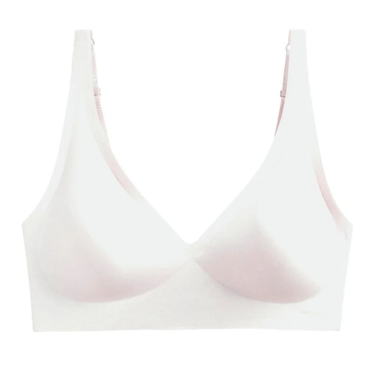 Push-Up Seamless Bras For Women Non-wire Brassiere V-neck Bralette Removable Pads Sports No Trace Underwear Sexy Lingerie S-3XL