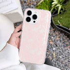 Elegant Romantic White Lace Pattern Phone Case For iPhone 17 Pro Air 16 15 14 13 12 11 Pro Max 7 8 Plus SE2 16E Soft Clear Cover