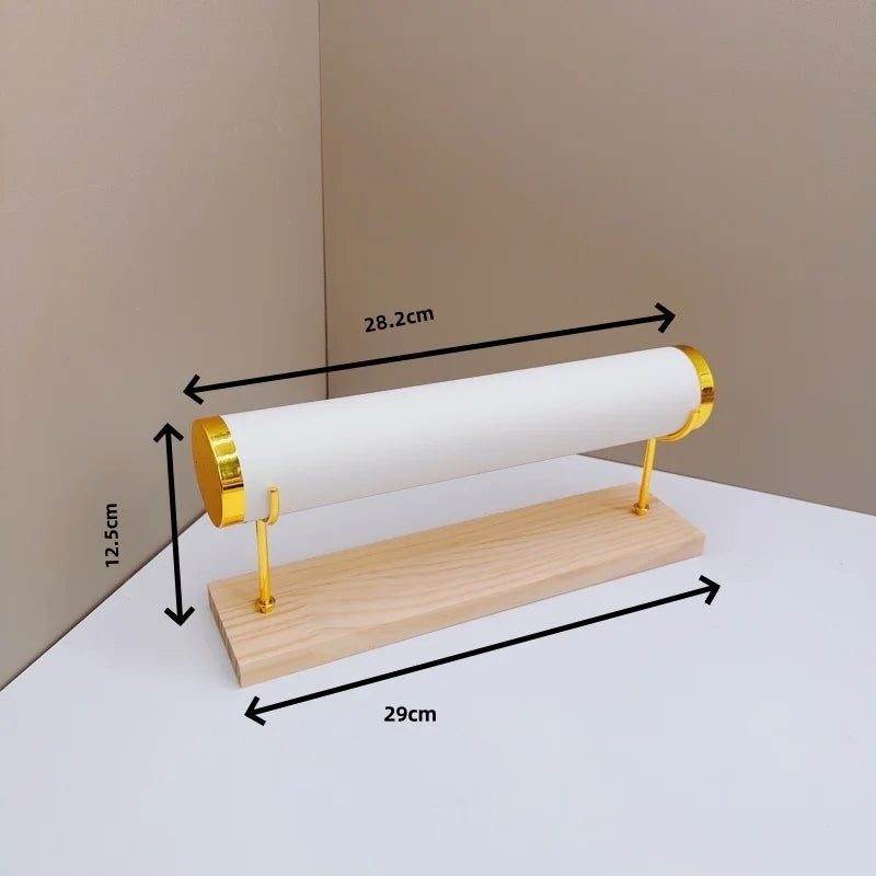 Detachable Bracelet Holder Jewelry Storage Stand with Wooden Tray Jewelry Holder for Jewelry Display