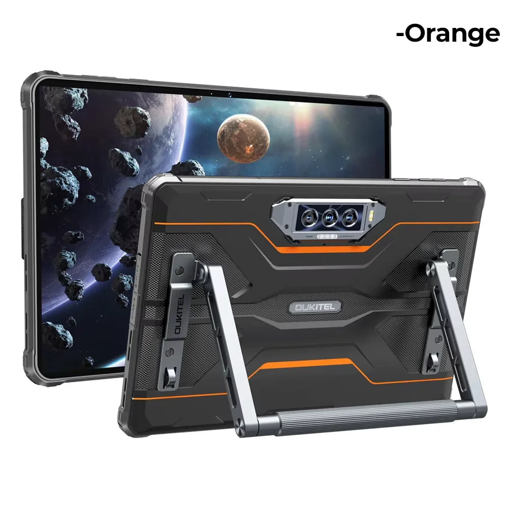 Oukitel RT8 Rugged Tablet 20000mAh 33W, 11" FHD+ Display 6GB+256GB Helio G99 48MP Camera, NFC Tablets PC with Stand, Android 15