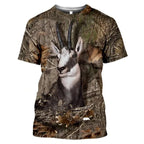 New Camouflage Rabbit Hunting 3d T-shirt Summer Casual Men's T Shirts New Fashion Street Women's Short Sleeve Tops Male Clothing