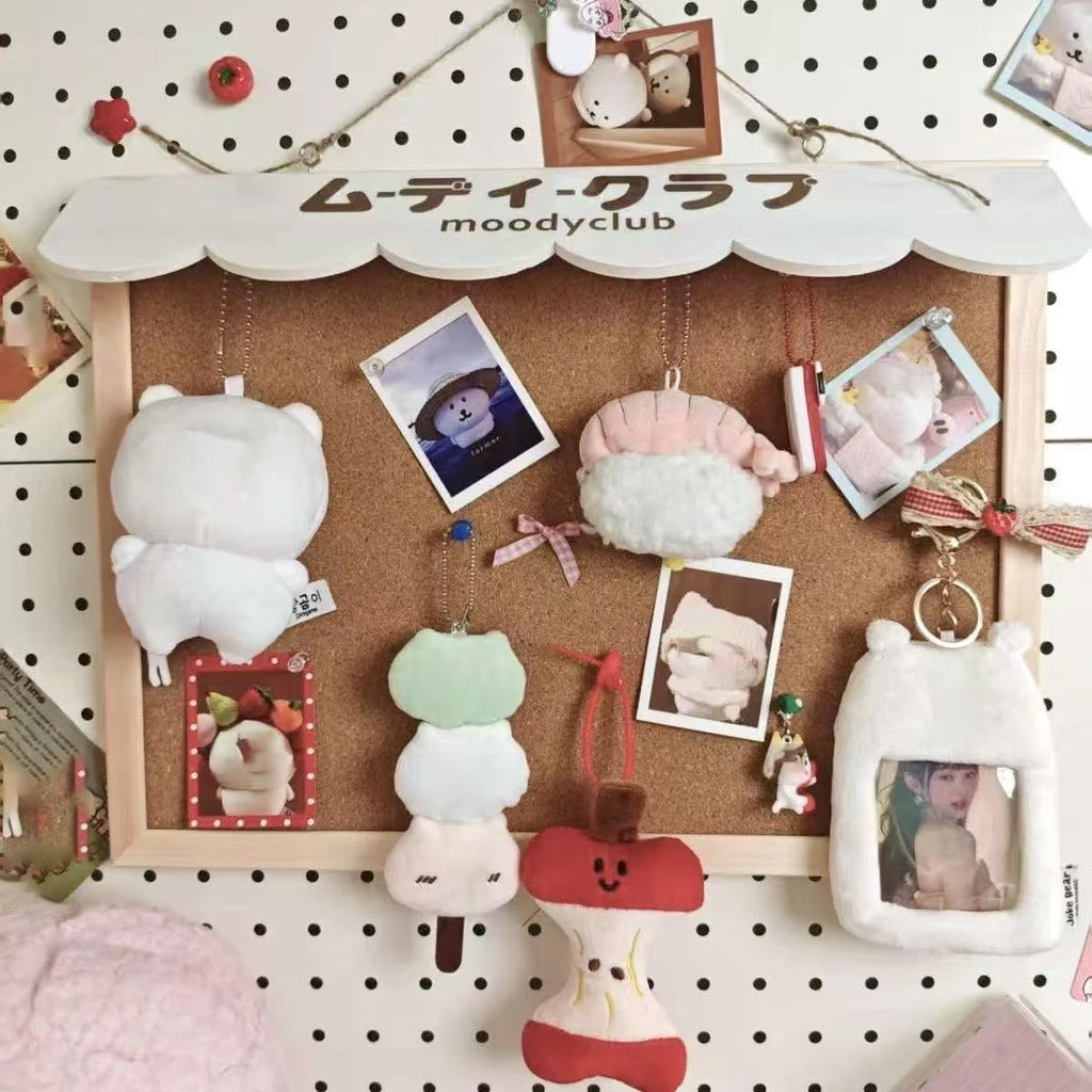 New DIY Cute Dessert House Cork Message Board Home Dormitory Jewelry Wooden Storage Board Wall Decorative Board Room Decoration