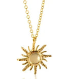 Square Pendants Delicate Stainless Steel Chain Pendant Necklace For Women Necklace