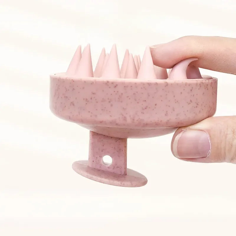 Silicone Shampoo Brush Head Scalp Massage Tool