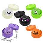 Soft Squishy Dumpling Toy With Halloween Steamed Box,Decompression Soft Squeeze Toy Halloween Gift,Slow Rising Funny Sensory Toy