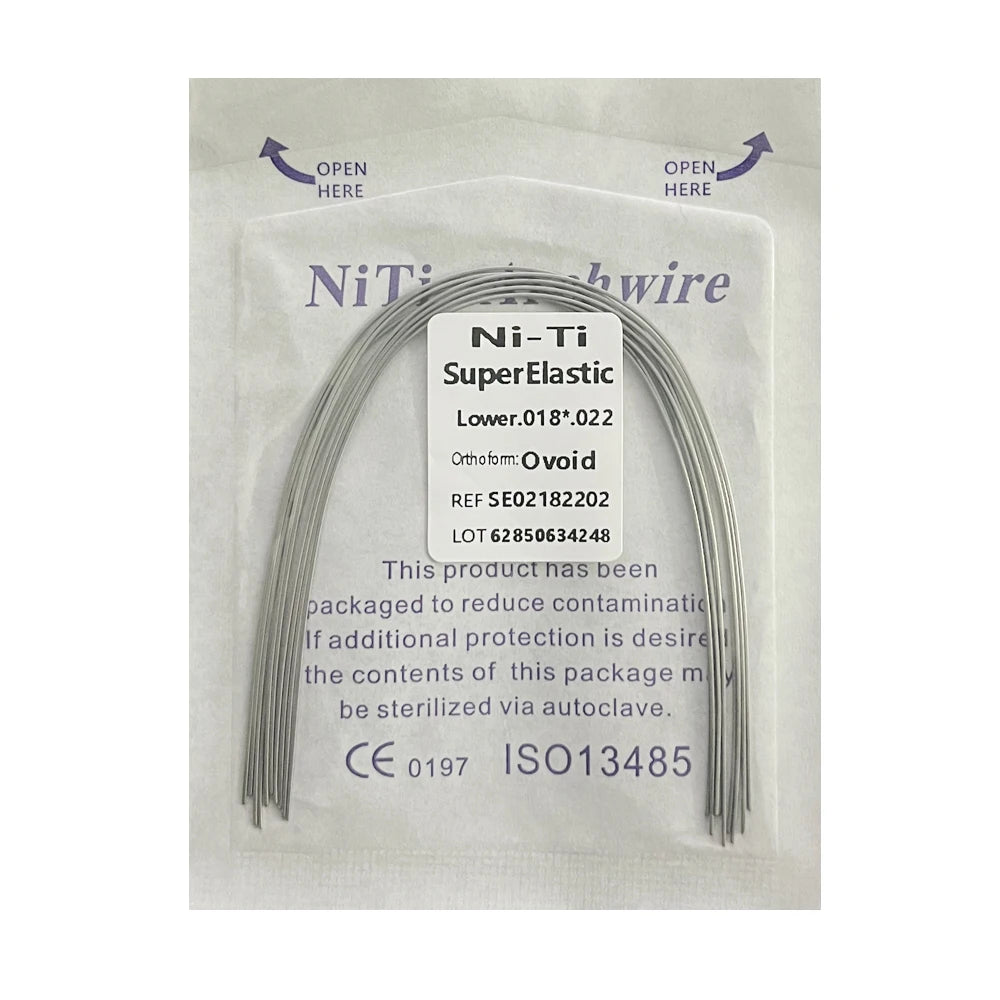 10pcs/Pack AG Dental Orthodontic Arch Wires NITI  Round / Rectangular Oval Form Ortho Arch Wire Dentist Tool