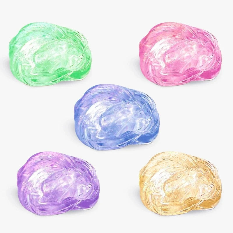 Reusable Putty Liquid Crystal Bouncy Slime Toy Set Mud Stress Relief Toys Color Clay  Handmade DIY Handgum Playdough