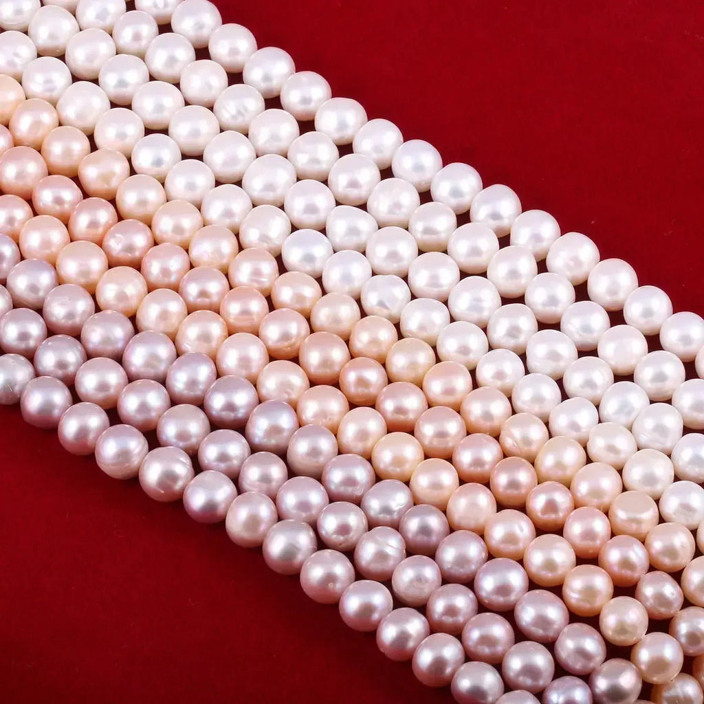 Natural Freshwater Non Nuclear Pearl Isolation Near Round Bead For Jewelry Making DIY Bracelet Necklace Sexy Shopping Accessorie