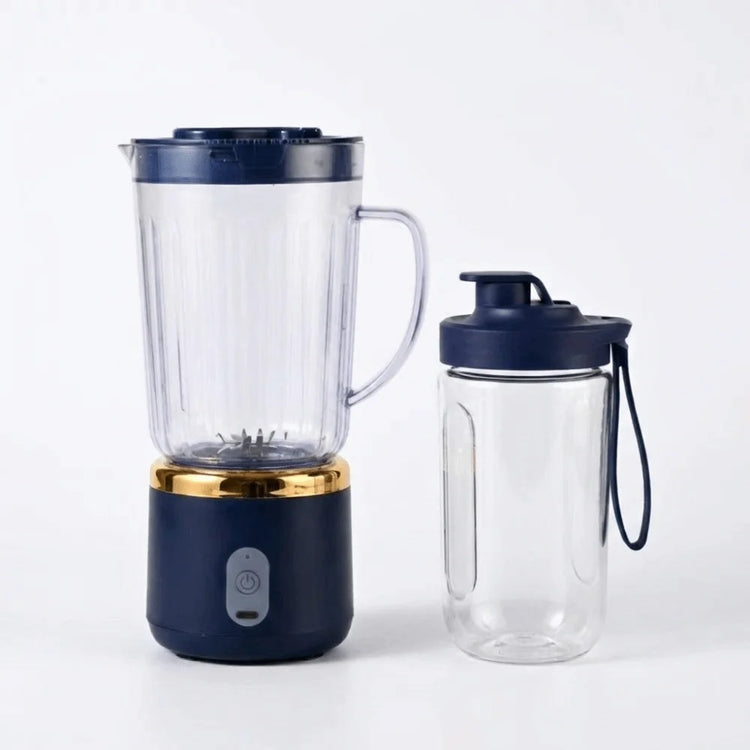 Double Cup Electric Juicer 700Ml Capacity Sharp Blades Portable Juicer Easy Disassemble Compact Size Smoothie Blender Gym Use