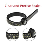 US/UK/EU/HK Size Ring Ruler Ring Measuring Tape Ring Measuring Tool Annular Coil Finger Size Filter with Magnifying Glass