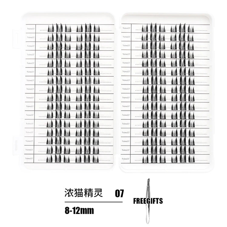 Individual Lashes Eyelash Book Clusters Extensions False Eyelash DIY at Home Cluster Eyelash Extensions Makeup Kit Lashes