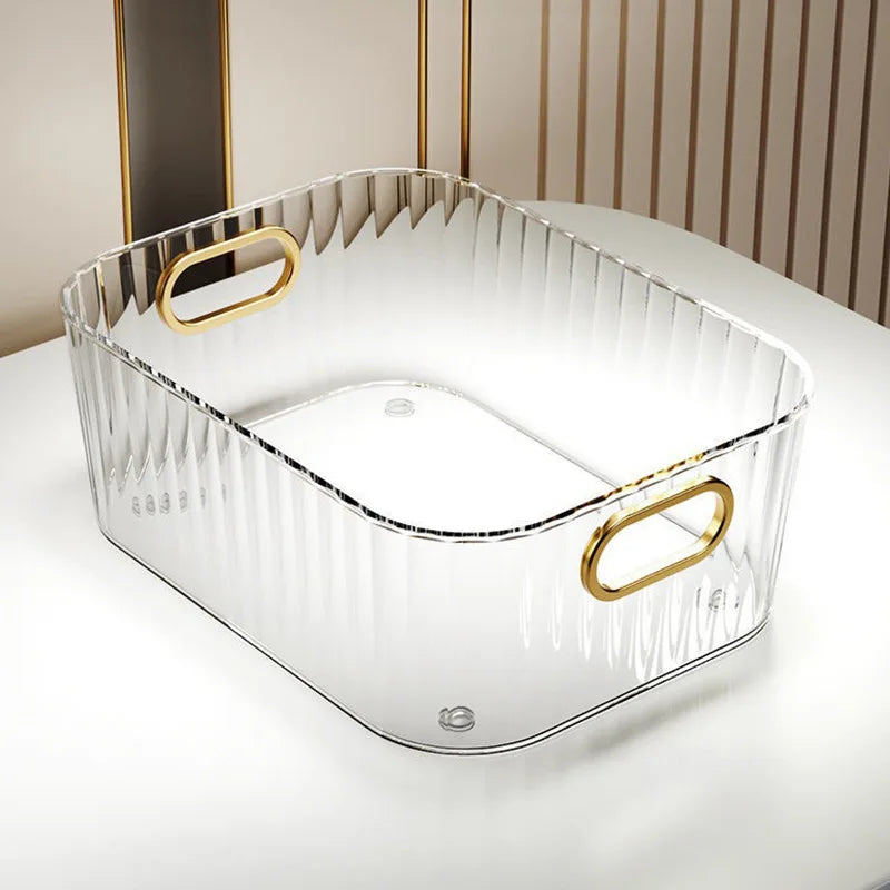 1PCS Desk Storage Box Cover Scrub Facial Mask Box Storage Rack Sorting Basket Lipstick Desk Skin Care Cosmetics Box