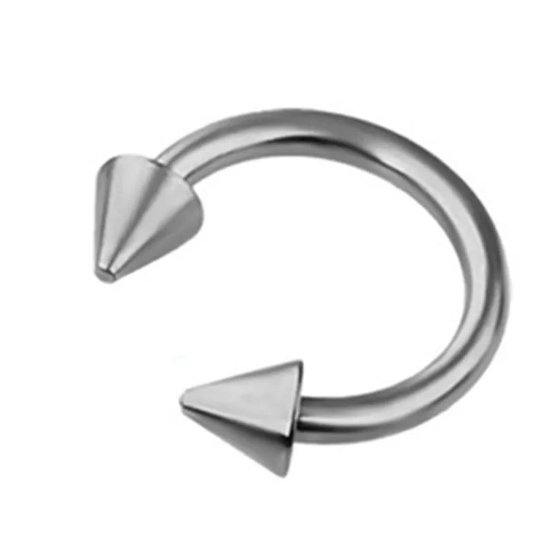 Women Fake Piercing Nose Ring Hoop Septum Piercing Nose Clip Rock HipHoop Stainless Steel Magnet Fashion Body Jewelry Wholesale
