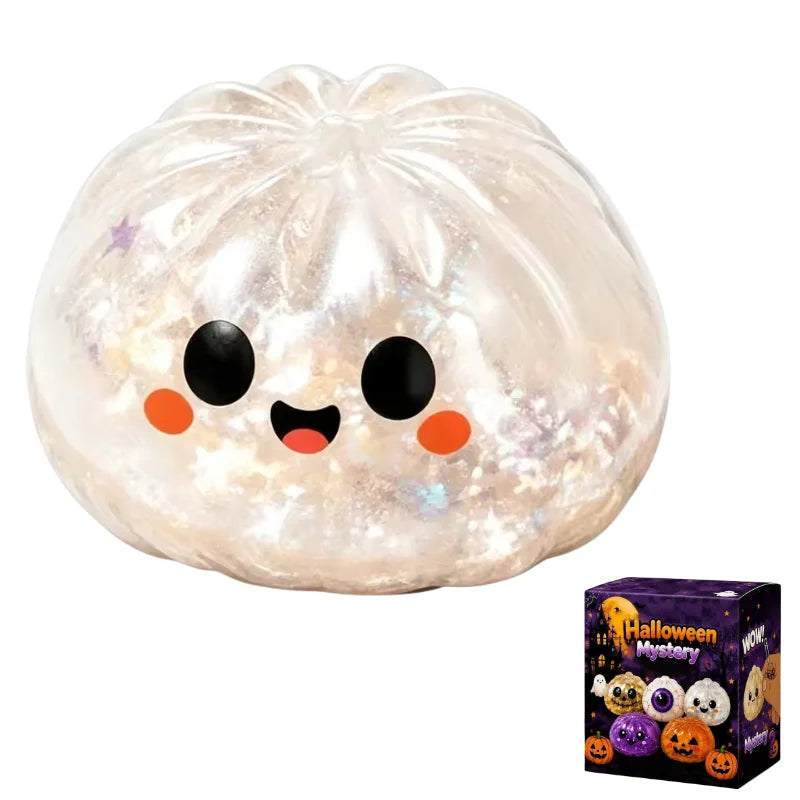 Halloween Simulation Dumpling Pectin Squishy Rebound Soft Squeeze Stress Ball Box Anti-Stress Toy Sensory For Creative Gift