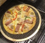 Non stick Pizza Screen Pan Baking Tray Metal Net New Seamless Aluminum Metal Net Bakeware Kitchen Tools Pizza 6-22inch