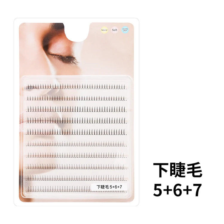 Individual Lashes Eyelash Book Clusters Extensions False Eyelash DIY at Home Cluster Eyelash Extensions Makeup Kit Lashes