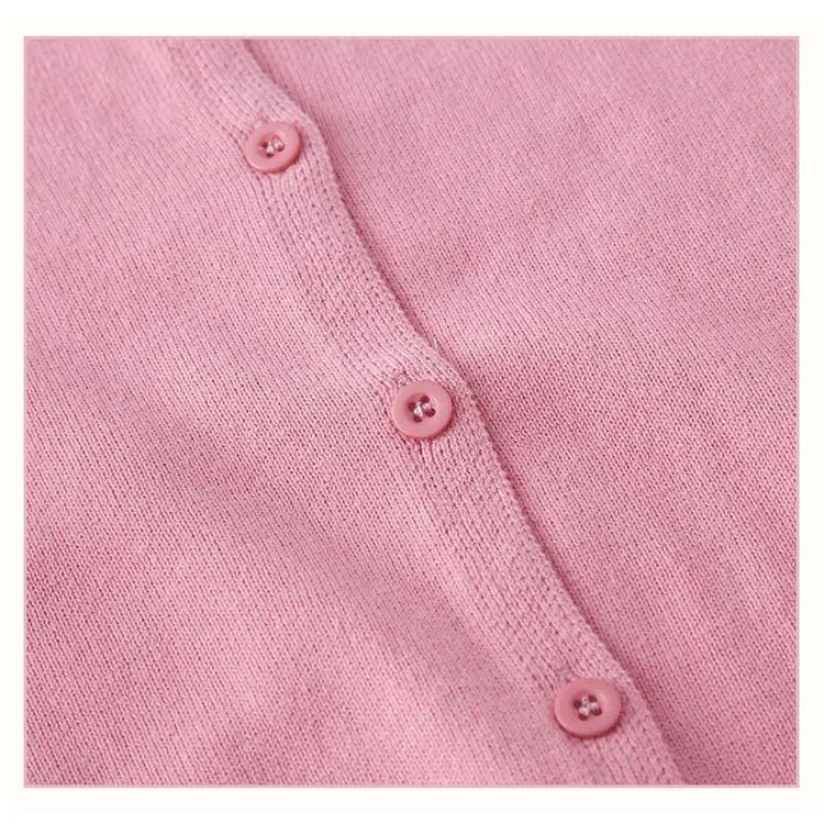 100Cotton Girls Knitting Cardigans Kids Sweater Toddler 1 to 2 3 4 5 6 7 8 9 Years Pink Blue Cute Spring Autumn Children Clothes