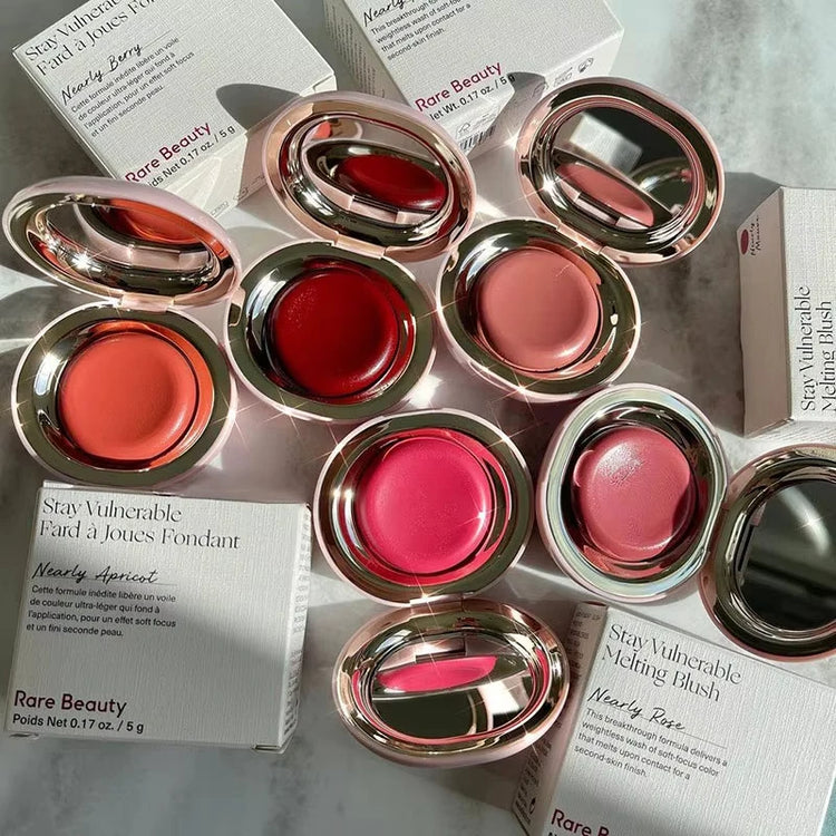 Rare Beauty Powder Blush Portable Makeup Liquid Highlighter Moisturizing Dual-use Waterproof Long Lasting Natural Plump Cosmetic