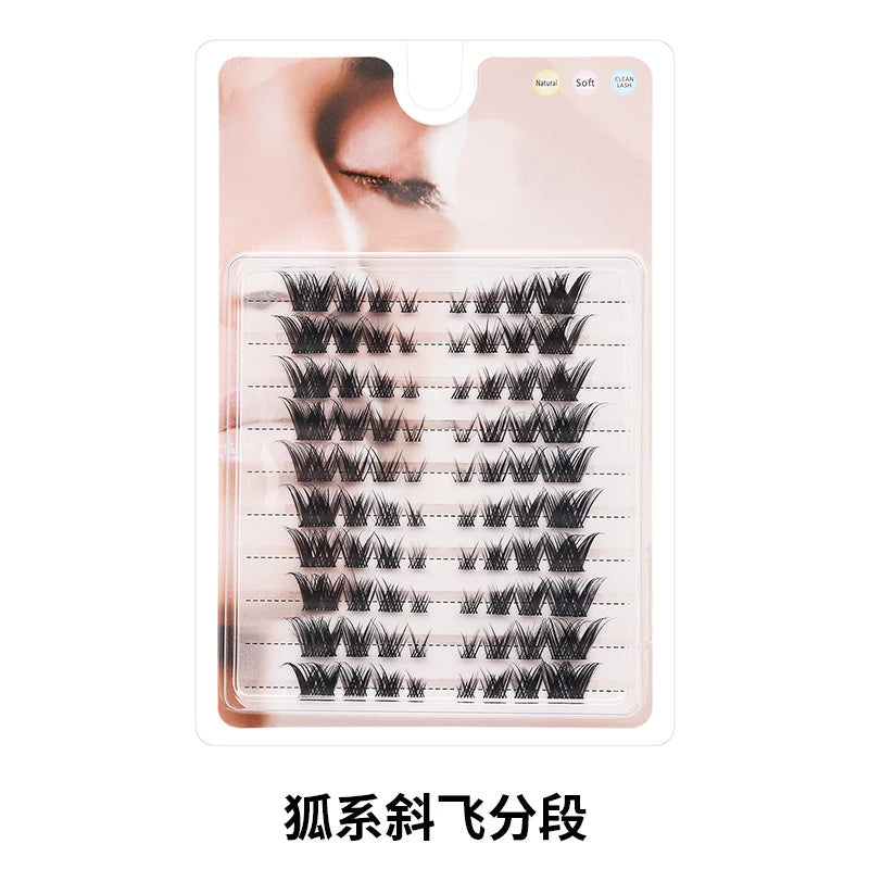 Individual Lashes Eyelash Book Clusters Extensions False Eyelash DIY at Home Cluster Eyelash Extensions Makeup Kit Lashes
