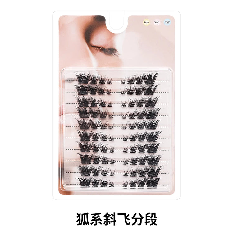 Individual Lashes Eyelash Book Clusters Extensions False Eyelash DIY at Home Cluster Eyelash Extensions Makeup Kit Lashes