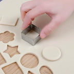 30Pcs Stainless Steel Mold Heart Star Flower Geometric Shape Cookie Cutters Chocolate Cake Molds Fondant Biscuit Pastry Bakeware